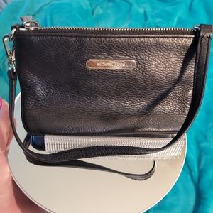 Michael kors soft leather wristlet mini bag